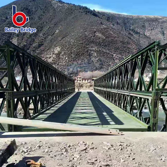 Metal Construction Bridge Pansamantalang Steel Pedestrian Bridge Bailey Bridge