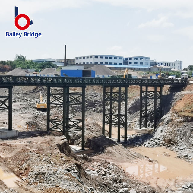 Pansamantalang tulay para sa emergency na paggamit ng bailey portable steel prefabricated compact