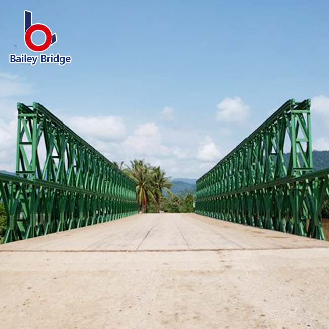 Pakyawan Bailey Bridge Load Capacity Mataas na Seguridad Temporary Steel Bridge