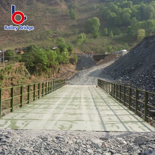 Pakyawan Temporary Pedestrian Bridge High Security High Load Steel Bailley Truss Bridge