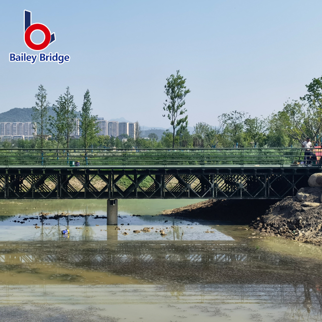 Metal Construction Bridge Pansamantalang Steel Pedestrian Bridge Bailey Bridge