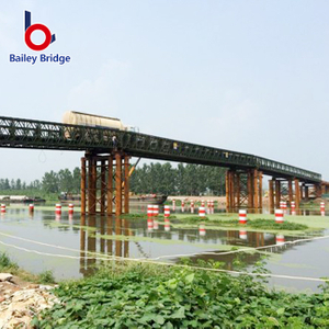 Pakyawan Temporary Pedestrian Bridge High Security High Load Steel Bailley Truss Bridge