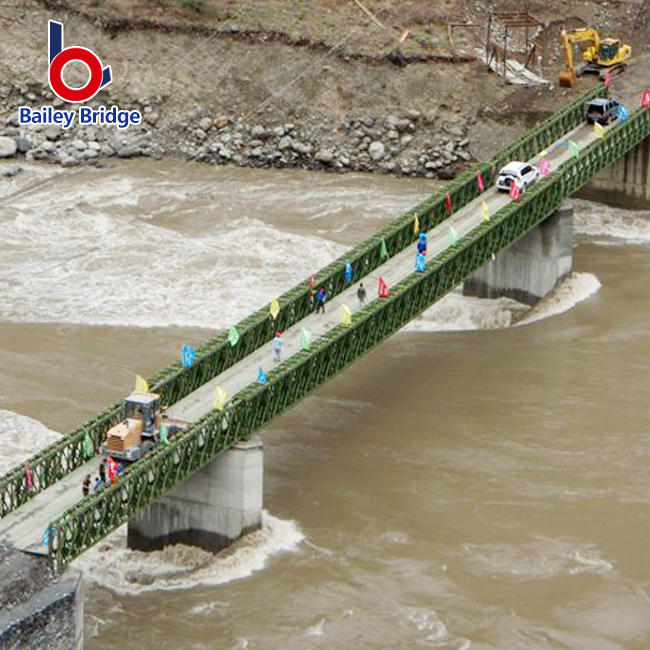 Pansamantalang Steel Bridge Pedestrian Bridge na May Mababang Presyo q235