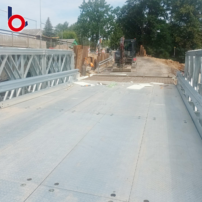 Customized Steel Structure Bailey Bridge Prefabricated Pedestrian Pansamantalang Bridge Steel Frame Truss Bridge
