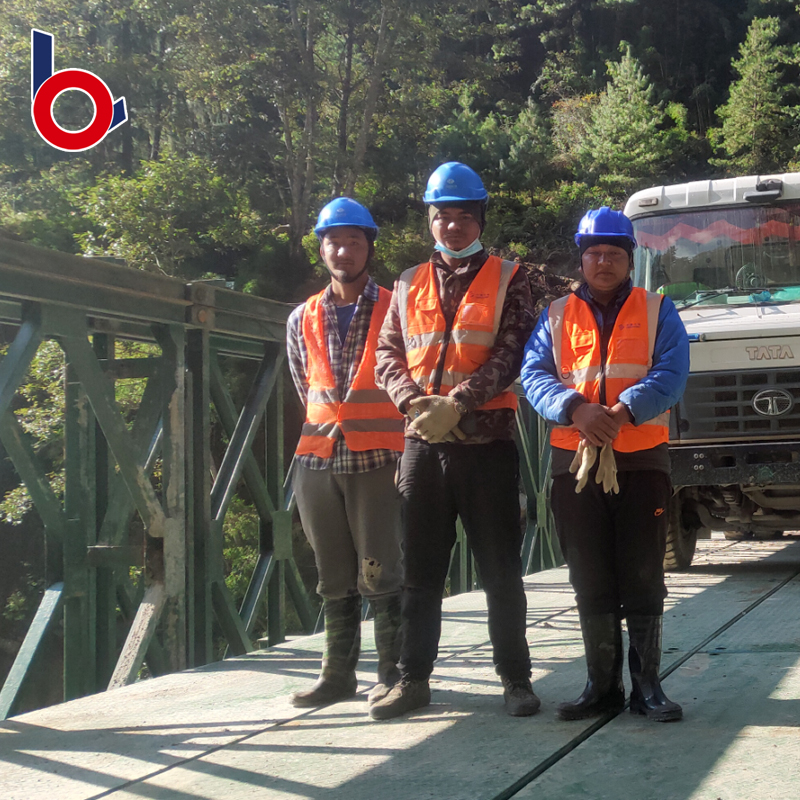 Long Life-Service Prefabricated Bailey Steel Construction Bridge
