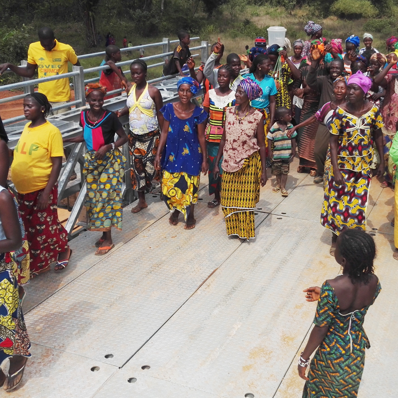 Bailey Bridge (CB-200, Double-Lanes) sa Bureau ng Konstruksyon, Guan County, Liaocheng City, Shandong Province