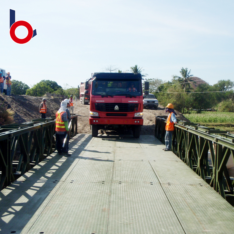 Bailey Bridge Pedestrian Bridge Structure Mababa ang Cost Factory Supply Truss Bridge