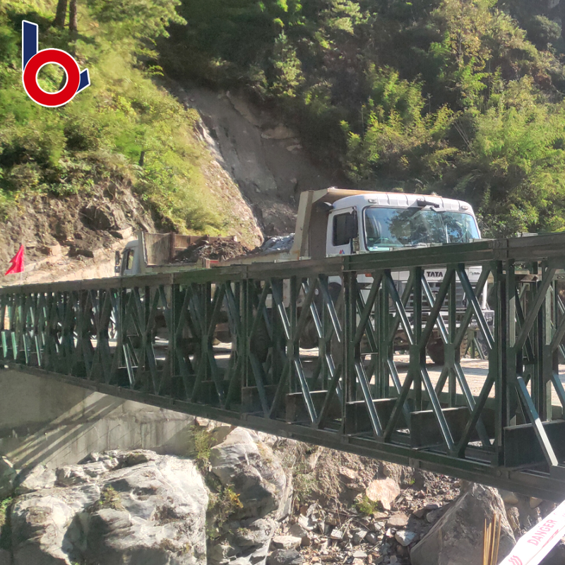 Long Life-Service Prefabricated Bailey Steel Construction Bridge