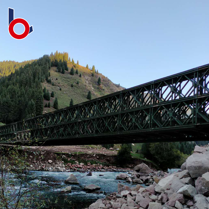 Isang 48m Heavy-Duty Prefabricated Bailey Steel Bridge sa Xinjiang China
