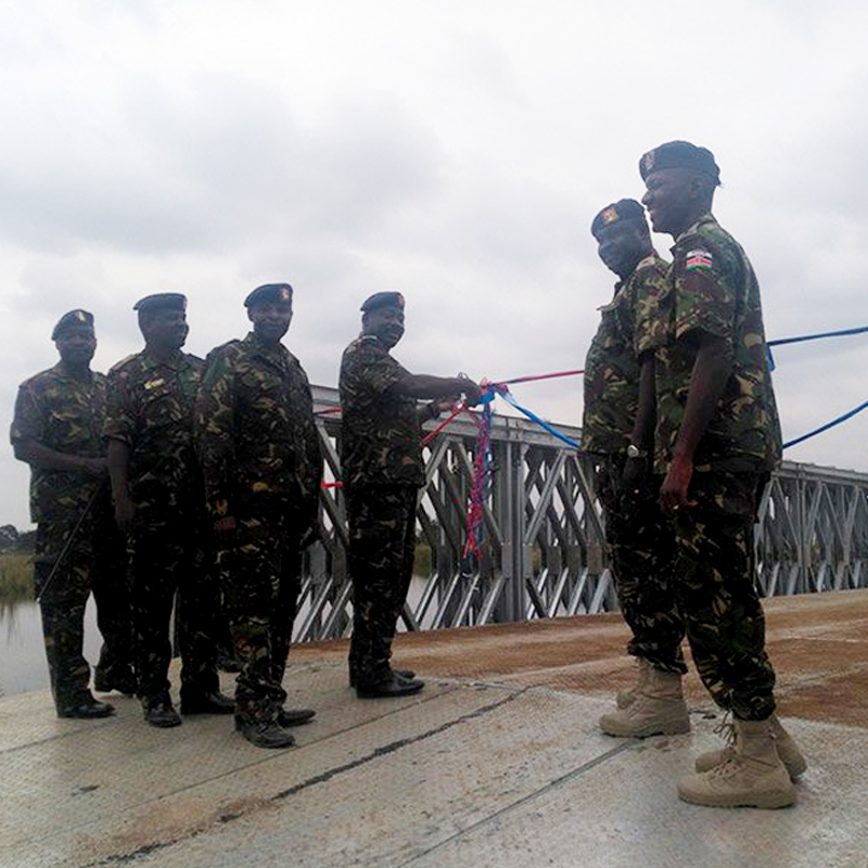 Bailey Bridge sa Nyingchi City, Tibet