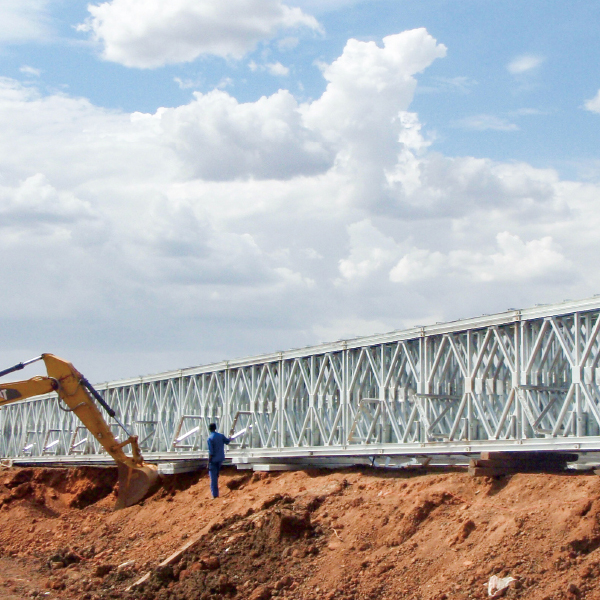 Pansamantala na tulay na bakal prefabricated compact steel truss tulay