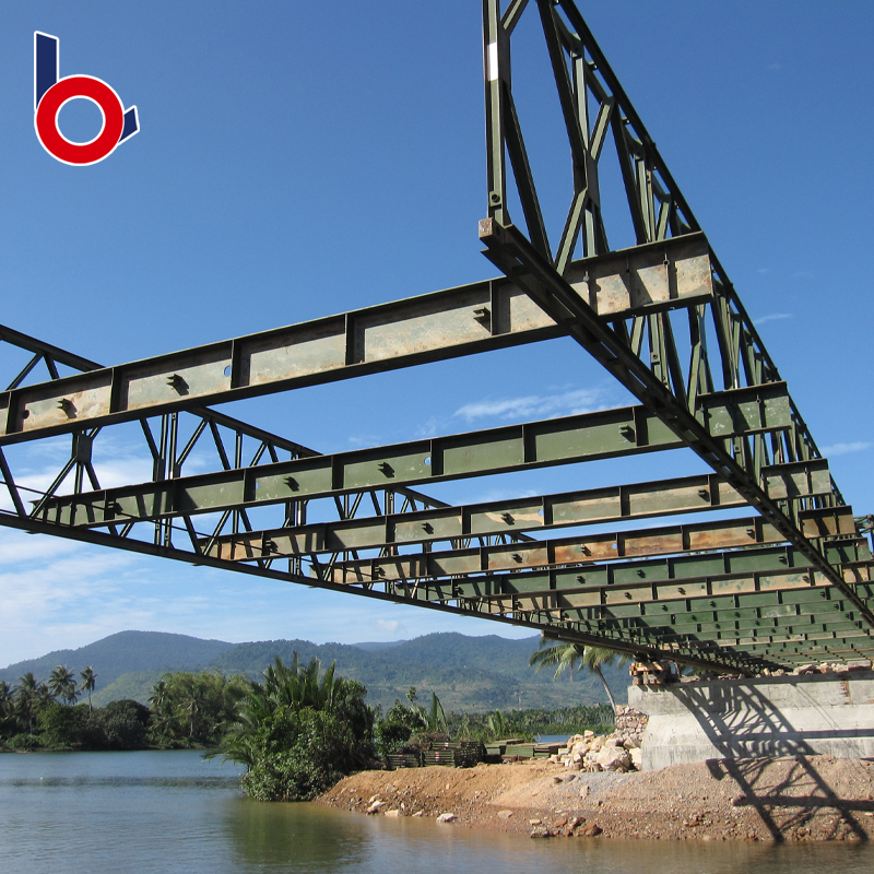 Bailey Bridge Pedestrian Bridge Structure Mababa ang Cost Factory Supply Truss Bridge